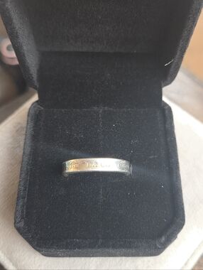 Authentic Tiffany & Co Narrow Ring - 925 Sterling Silver - Estate Piece In GUC